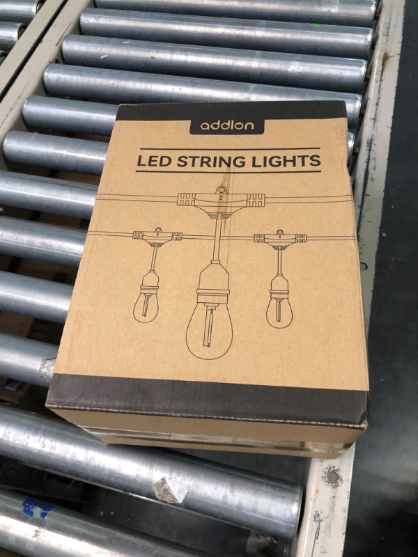 Photo 3 of addlon LED Outdoor String Lights 48FT with Edison Vintage Shatterproof Bulbs and Commercial Grade Weatherproof Strand - ETL Listed Heavy-Duty Decorative Lights for Patio Garden 48FT Black
Two Bublbs Missing From Box