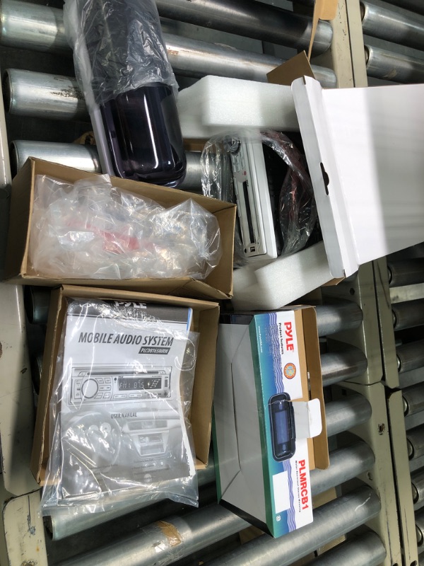 Photo 2 of Pyle Marine Stereo Receiver Speaker Kit - In-Dash LCD Digital Console Built-in Bluetooth & Microphone 6.5” Waterproof Speakers (2) w/ MP3/USB/SD/AUX/FM Radio Reader & Remote Control - Pyle PLCDBT65MRW Marine Receiver Speaker Kit