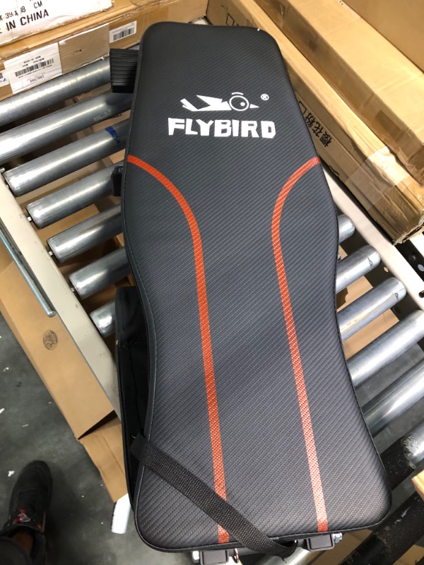 Photo 1 of FLYBIRD Adjustable Bench,Utility Weight Bench for Full Body Workout- Multi-Purpose Foldable incline/decline Bench (Black)
