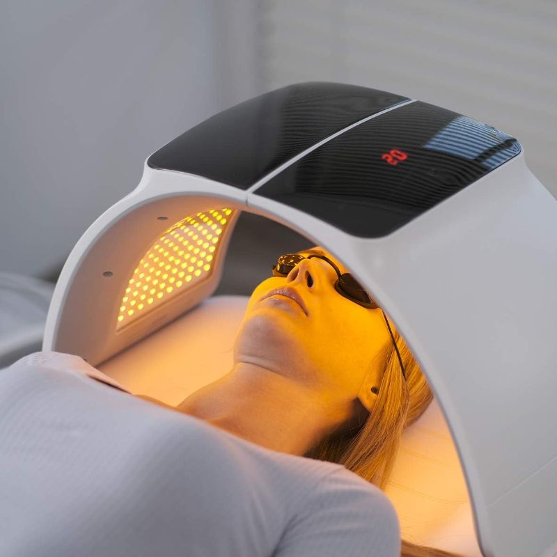 Photo 1 of Airblasters 3 Color PDT Photon Facial Mask Skin Rejuvenation LED Light Therapy Beauty Machine
