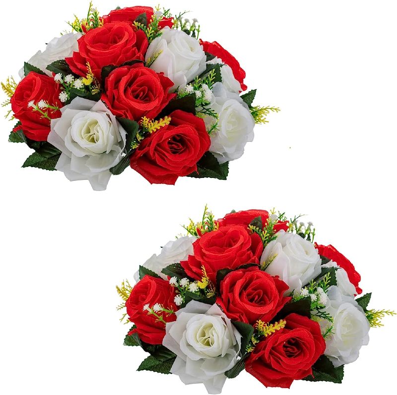 Photo 1 of  Fake Flower Ball Arrangement Bouquet 10 pack 