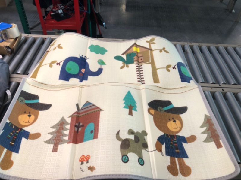 Photo 1 of Baby Playpen with Mat, Large Baby Play Yard for Toddler, BPA-Free, Non-Toxic, Safe No Gaps Playards for Babies, Indoor & Outdoor Extra Large Kids Activity Center 79"x59"x26.5" with 0.4" Playmat