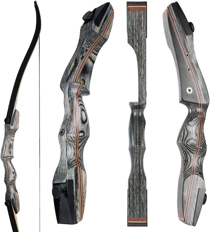 Photo 1 of OEELINE Airobow Takedown Archery Recurve Bow 62 inch Hunting Bow Right and Left Hand Draw Weights in 25-55 lbs