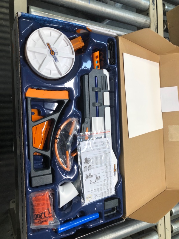 Photo 1 of SplatRball SRB1200 Full Auto Rechargeable Battery Powered Water Bead Gel Ball Blaster Kit & 20K Orange Ammo. Certified, Compatible with The SRB1200, SRB400-SUB, and SRB400