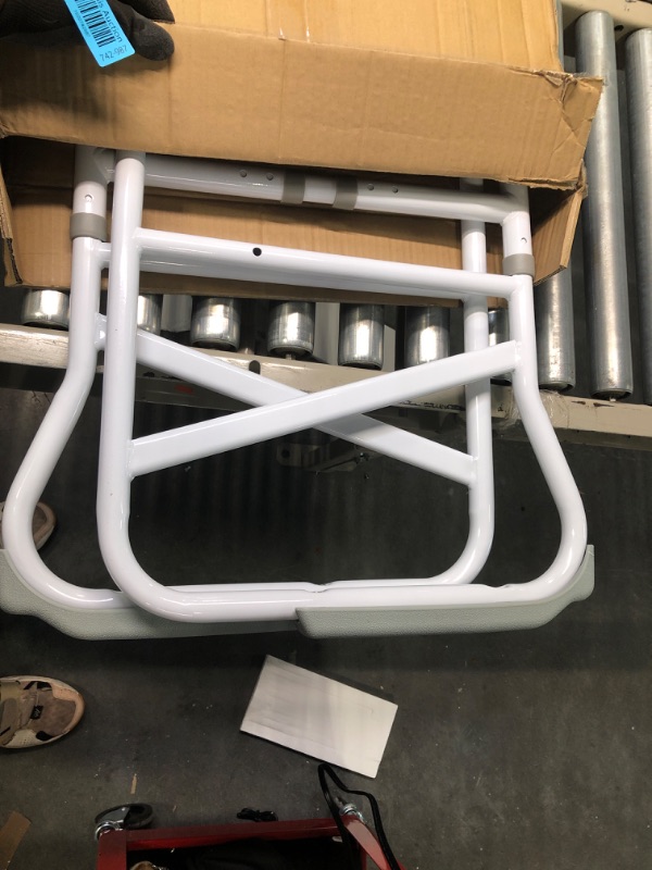 Photo 2 of 1 Pack of Bathroom Toilet Safety Frame and 1 Pack of Foldable Bedside Rail for Elderly