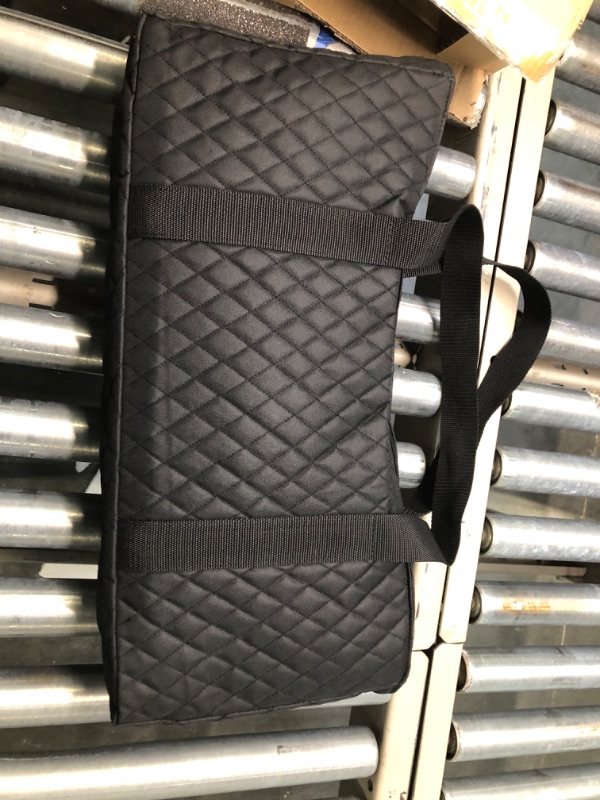 Photo 1 of American Mahjong Game Set - Black Quilted Soft Bag 166 Premium Tiles with 4 All-in-One Rack/Pushers,100 Chips, Wind Indicator, English Manual. Easy Carry Full Size Complete Western MahJongg Set