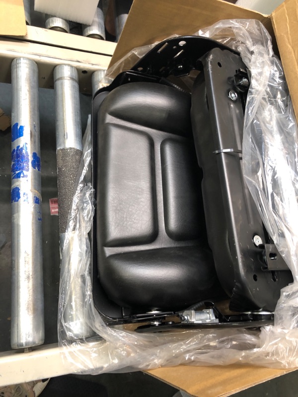 Photo 1 of Universal Forklift Seat with Adjustable Back,Safety Belt And Operator Position Switch,for Tractor,Excavator Skid Loader Backhoe Dozer Telehandler