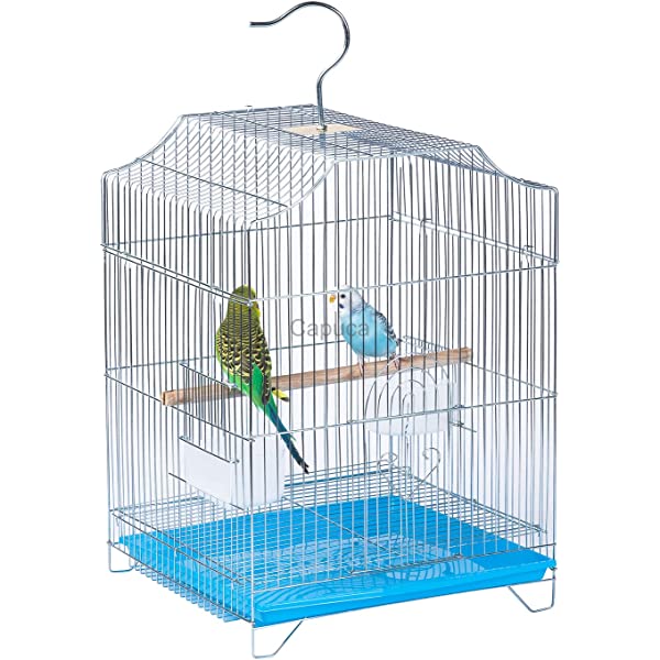 Photo 1 of Capuca Small Bird Travel Cage – Small Bird Starter Kit With Birdcage And Accessories Great For Parakeets Lovebirds…