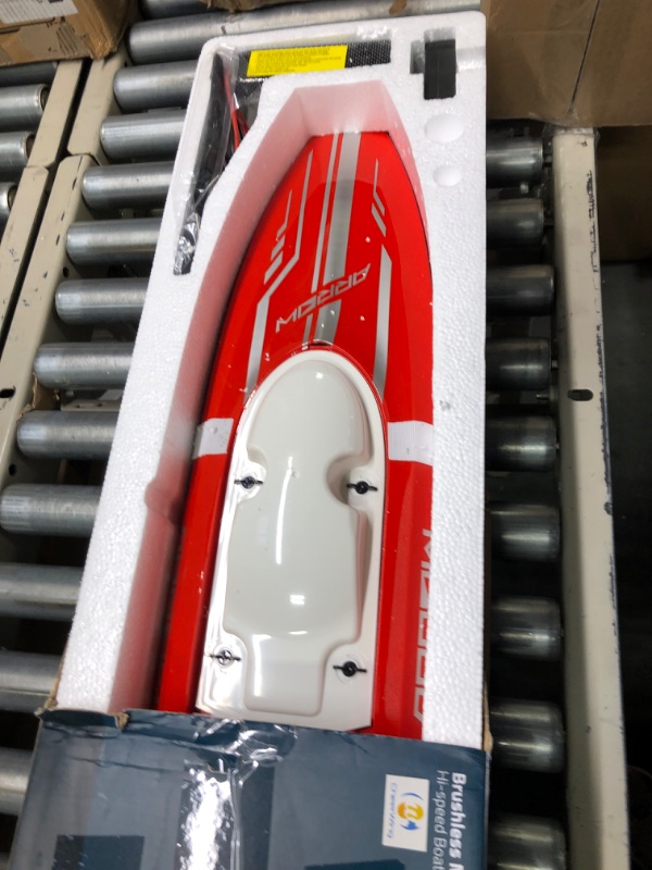 Photo 1 of Cheerwing RC Racing Boat Large Brushless Remote Control Boat 30mph High Speed for Adults Kids Red