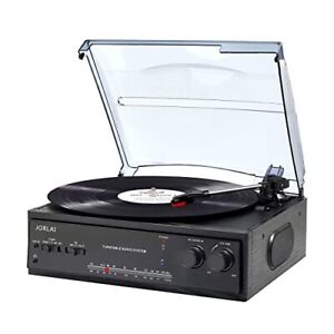 Photo 1 of JORLAI Vinyl Record Player Dual Bluetooth Turntable for Vinyl Records