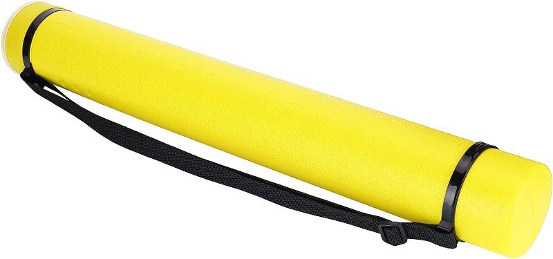 Photo 1 of Drawing Storage Tube, Poster Tube, Extendable Artworks for Posters Maps Documents(yellow)