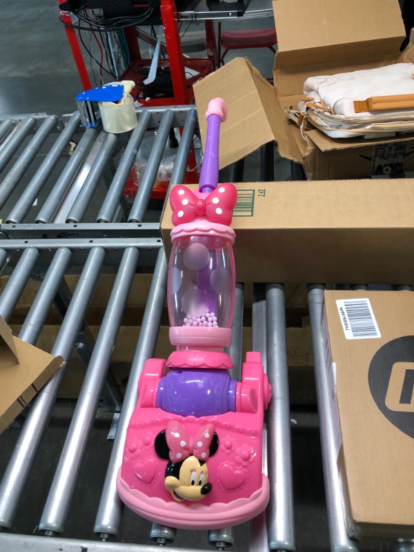 Photo 3 of Disney Junior Minnie Mouse Twinkle Bows Play Vacuum with Lights and Realistic Sounds, Amazon Exclusive, by Just Play