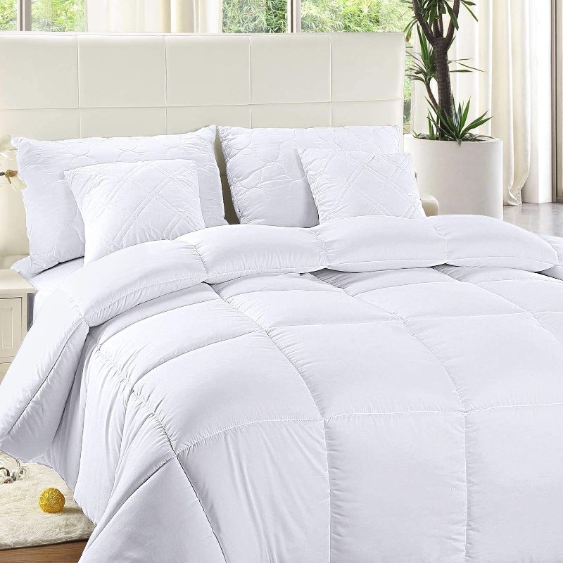 Photo 1 of Utopia Bedding Comforter Duvet Insert - Quilted Comforter with Corner Tabs - Box Stitched Down Alternative Comforter (Full, White)
