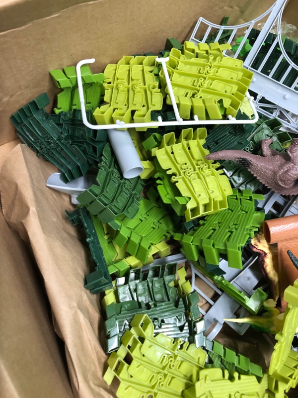 Photo 1 of Dinosaur Toys-187 Pcs Create A Dinosaur World Road Race-Flexible Track Playset & 2 Pcs Cool Dinosaur Car for 3 4 5 6 Year & Up Old Boy Girls Best Gift
--- Open Box --- 