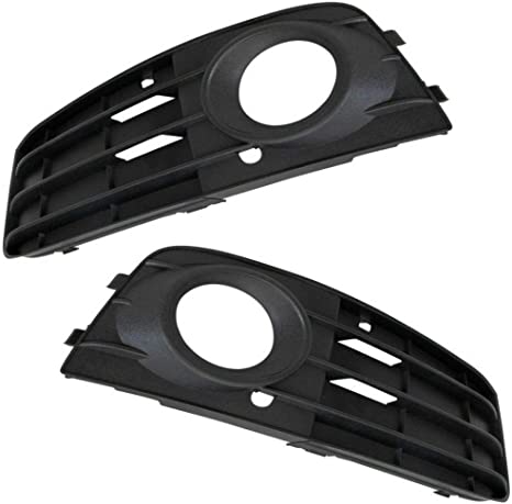 Photo 1 of CarLights360: For Audi A4 Fog Light Trim 2009 2010 2011 2012 Pair Front Driver and Passenger Side | AU1038119 + AU1039119