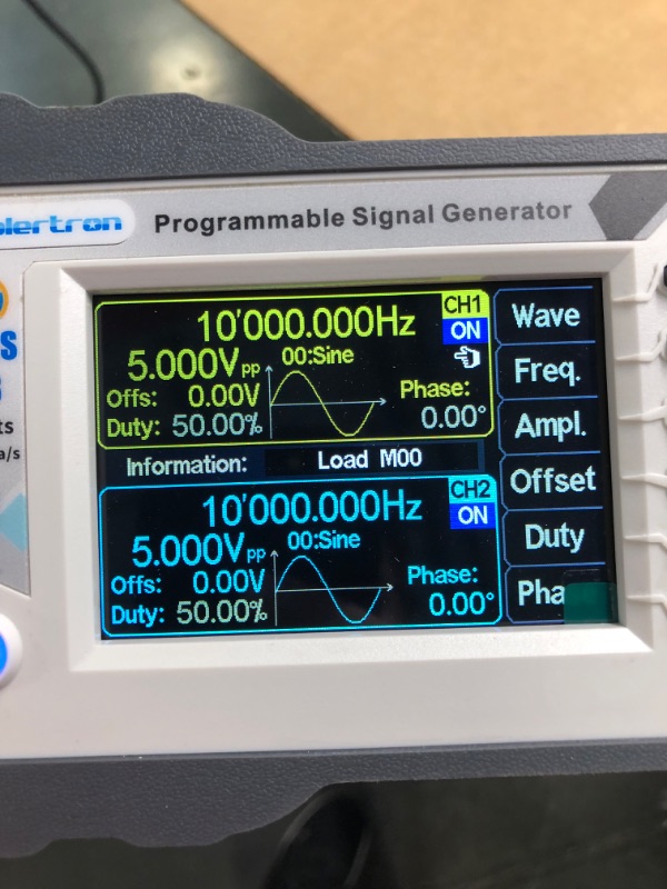 Photo 4 of Programmable DDS Signal Generator Counter,Koolertron Upgraded 80MHz 3.5inch Screen High Precision Dual-Channel Arbitray Waveform Function Generator Frequency Meter 300MSa/s
