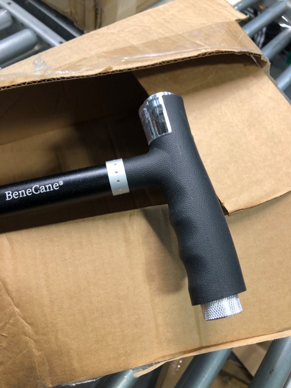 Photo 1 of BeneCane Walking Cane for Women Folding Cane for Men with Led Light Quad Cane with Stable Base Lightweight and Adjustable Walking Stick with Panic Button
