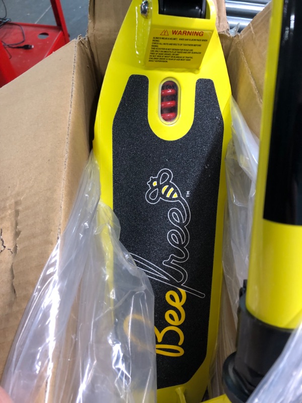Photo 1 of Bee Free Kick Scooter for Children, Teens and Adults, Adjustable Handlebars, Foldable Construction, Rear Foot Brake, Anti-Shock Suspension 2-Wheel Age 12+