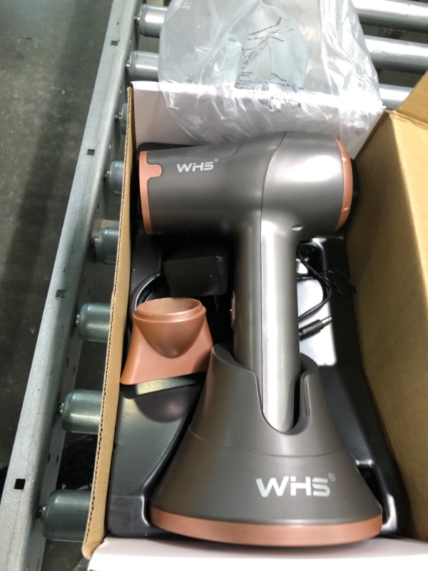 Photo 3 of WHS Cordless Portable Hair Dryer Hot and Cold Air Wireless Compact Rechargeable Lithium Battery Powered DC Motor Blow Dryer for Kids, Summer, Indoor and Outdoor,Travel, Grey and Pink
