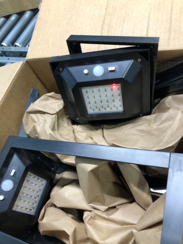 Photo 1 of APONUO Solar Outdoor Wall Lights?Motion Sensor Dusk to Dawn Solar Porch Lights Outdoor Waterproof Solar Outdoor Wall Lantern Anti-Rust Outdoor Solar Lights for House,Garage, Front, Porch 
