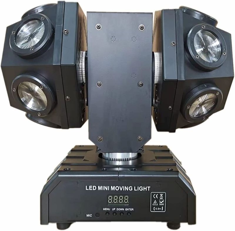 Photo 1 of JUNMAN 180W Two Head Football Led Beam Moving Head Wash Stage Light DMX512 13/16 Channels DJ Disco Effect Lighting Party Event Show
