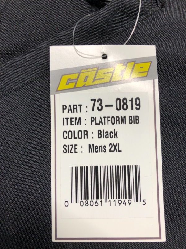 Photo 1 of Castle X Platform Mens Snowmobile Bibs Black 2XL XX-Large