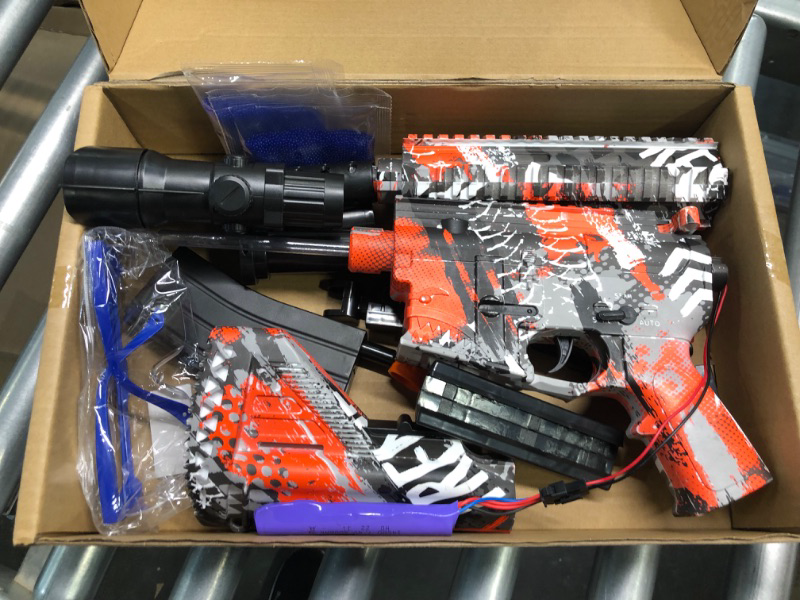 Photo 1 of Gel Ball Blaster M416 Toy Gun with 30000 Water Beads 2 Shooting Modes, Outdoor Yard Activities Team Shooting Game for Boys and Girls 12+