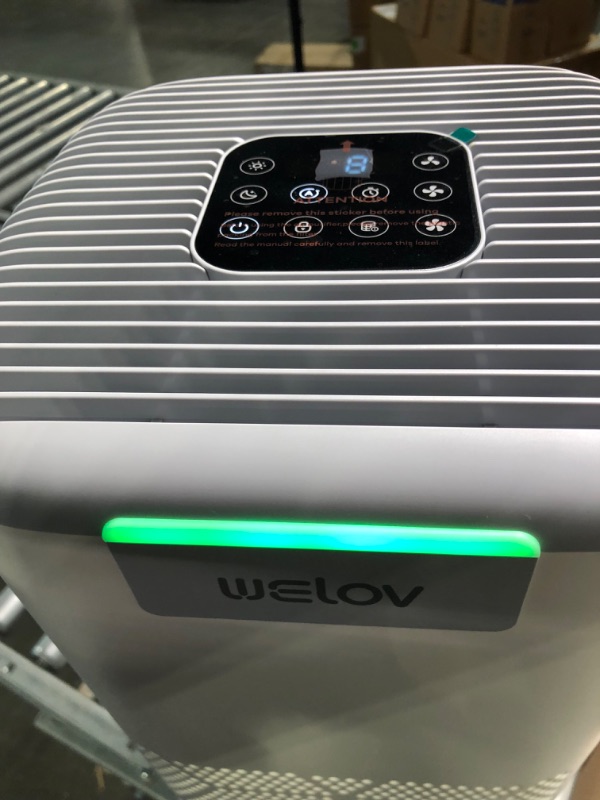 Photo 1 of Air Purifiers for Home Large Room: Welov Air Purifiers for Pets Allergy, 1077 Sq Ft Coverage, Auto Mode, Removes 99.97% of Pet Hair Dander Pollen Smoke Dust Odor, 23dB Air Purifiers for Bedroom, P200S P200s White
