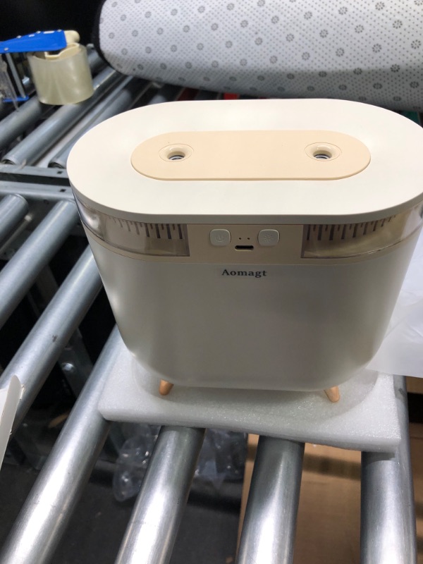 Photo 1 of Aomagt Humidifiers for Bedroom, Nursery, Office, Plants,2L Cool Mist, Auto-Shut Off, Super Quiet, Brilliant 7 Colors Light, Top Fill, Lasts Up To 25 Hours,Easy to Clean 2L yellow