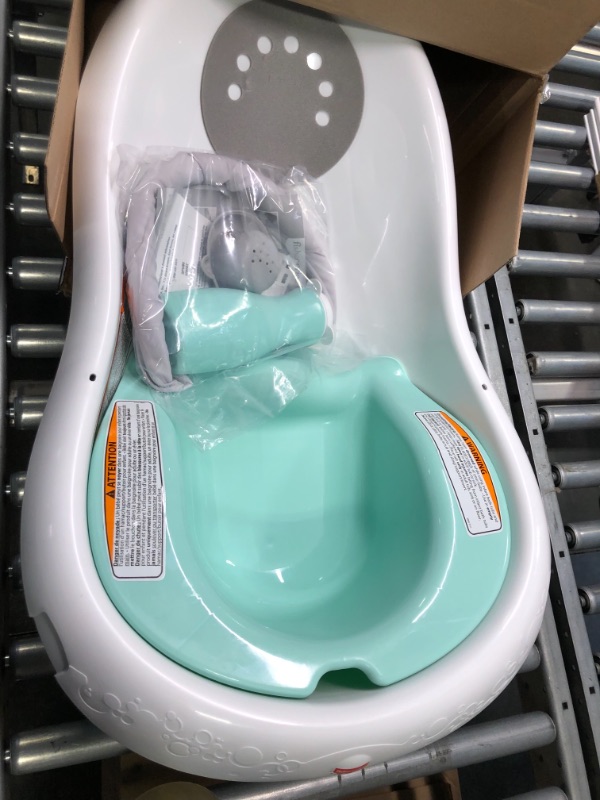 Photo 1 of Fisher-Price 4-in-1 Sling 'n Seat Bath Tub, Climbing Leaves, Baby to Toddler Convertible Tub with Seat and Toys [Amazon Exclusive]