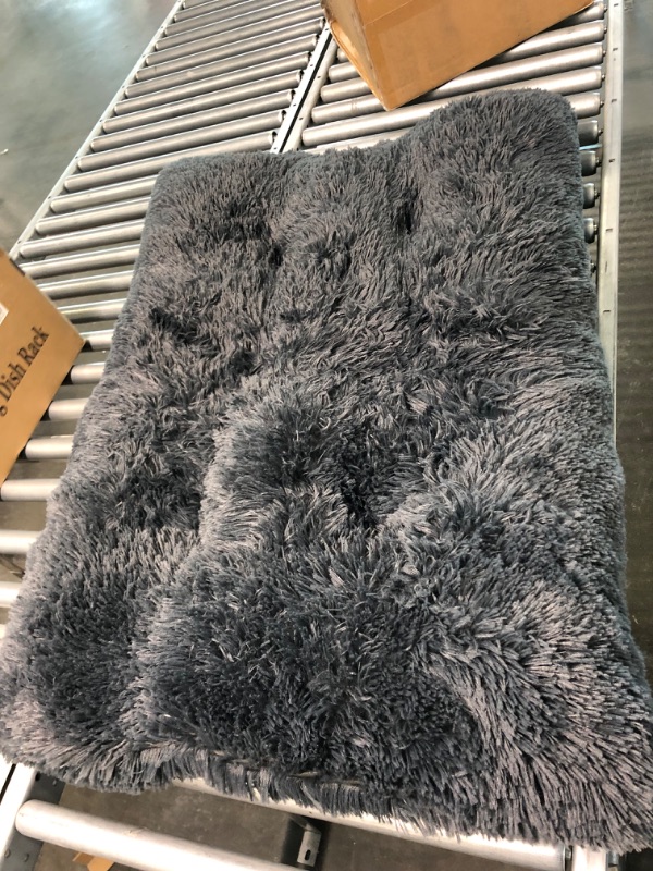 Photo 1 of Dog Bed,Dog Mat Crate Pad,Dog beds for Large Dogs, Plush Soft Pet Beds, Dog beds & Furniture?Washable Anti-Slip Dog Crate Bed for Large Medium Small Dogs and Cats (36"x23.5", Grey) Large 36IN(36×23.5inch? Dark Grey