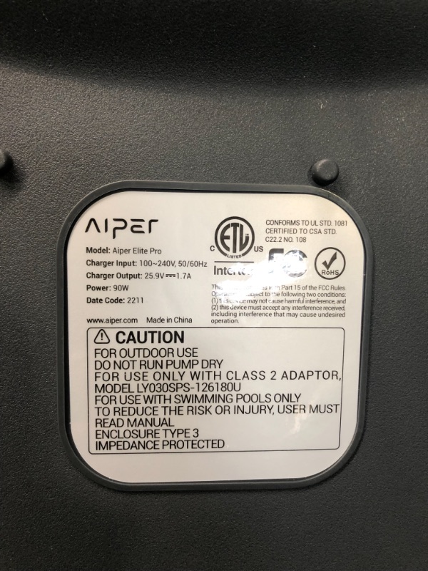 Photo 5 of 2023 New) AIPER Elite Pro Cordless Robotic Pool Cleaner, Wall-Climbing Automatic Pool Vacuum Cleaner, 120 Mins Running Time and Fast Charging, Ideal for Above & In-Ground Swimming Pools up to 60 Feet