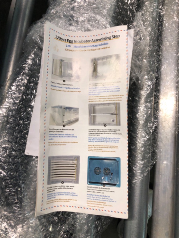 Photo 2 of  Incubators for Hatching Eggs, 120 Eggs Incubators with Automatic Turning Humidity Monitoring LED Candler, for Hatching Chickens Duck Goose Quail Bird