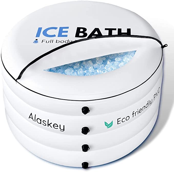 Photo 1 of Alaskey Ice Bath for Full Body Immersion - Round Thick Inflatable Recovery Tub for Athlete - Portable Ice Bathtub