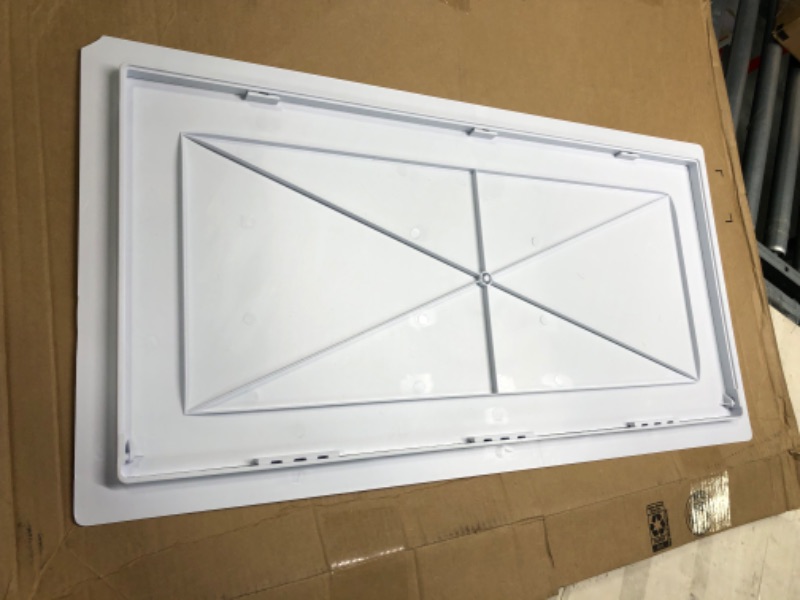 Photo 2 of Access Panel for Drywall - 14 x 29 inch - Wall Hole Cover - Access Door - Plumbing Access Panel for Drywall - Heavy Durable Plastic White