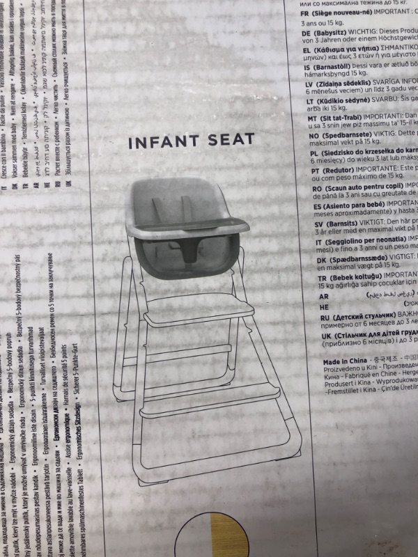 Photo 1 of Ergobaby Evolve Baby High Chair Seat Insert and Tray, Natural Wood Natural Wood Add on: Infant Seat and Tray