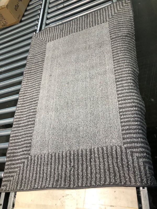 Photo 1 of area rug 43x30" grey