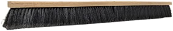 Photo 1 of Bristles 4036 36” Indoor Push Broom Head – Heavy Duty Hardwood Block, Flagged Polypropylene Fiber Bristles, Brown