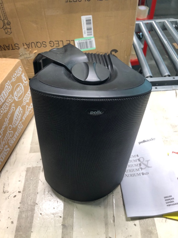 Photo 3 of Polk Audio Atrium 8 SDI Flagship Outdoor All-Weather Speaker (Black) - Use as Single Unit or Stereo Pair | Powerful Bass & Broad Sound Coverage