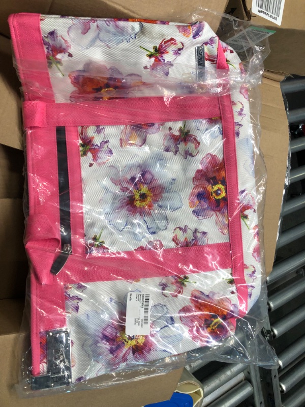 Photo 1 of Vaultz Locking Zipper Tote Bag Pink/Purple Floral