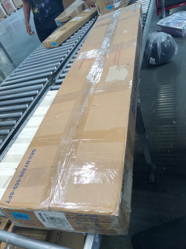 Photo 1 of Candockway 6FT Portable Wheelchair Ramps Holds Up to 800 lbs Lightweight Threshold Folding Ramp for Doorway with 14" Wider Non-Slip Platform Handicap Ramps for Steps, Stairs, Curbs