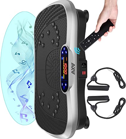 Photo 1 of AXV Vibration Plate Exercise Machine Whole Body Workout Vibrate Fitness Platform Lymphatic Drainage Machine for Weight Loss Shaping Toning Wellness Home Gyms Workout