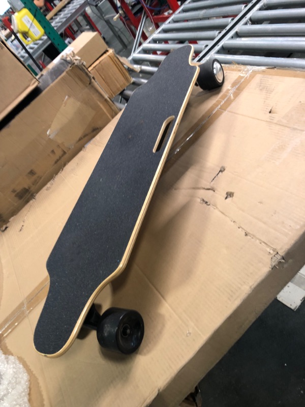 Photo 3 of Aceshin Electric Skateboard with Remote, 350W Brushless Motor, 12.4 MPH Max Speed, 8 Miles Max Range, Electric Longboard for Adults Teens