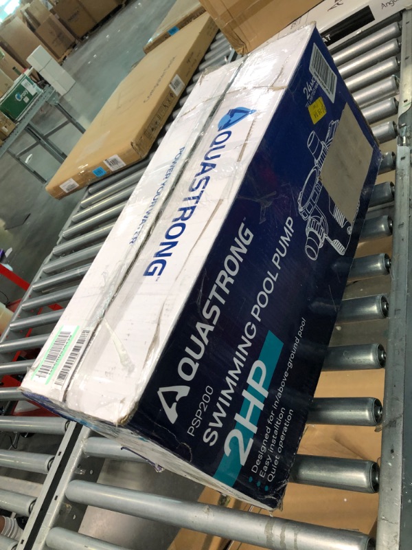 Photo 1 of Aquastrong 2 HP In/Above Ground Single Speed Pool Pump, 115V, 8917GPH, High Flow, Powerful Self Primming Swimming Pool Pumps with Filter Basket