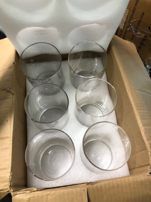 Photo 2 of 6 Inch Tall Clear Glass Vases,Bulk Cylinder Flower& Plant Vases,Set of 6 Pack Candle Holders for Wedding Centerpieces and Home Decoration. 6 inch-6 pack