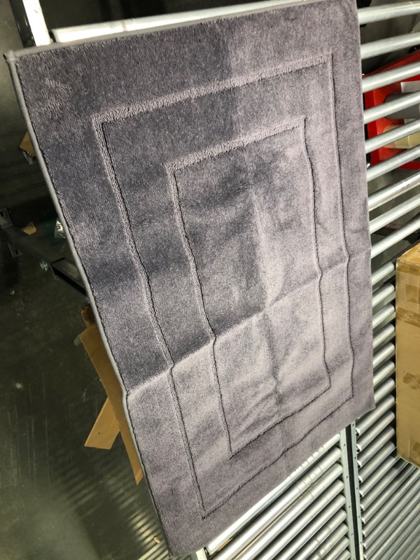 Photo 1 of bathroom rug mat grey 46x32"