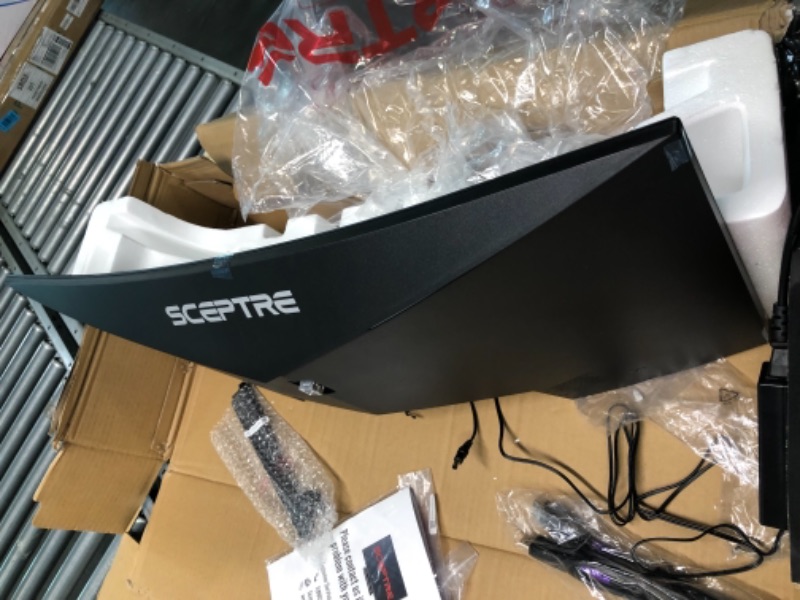 Photo 3 of Sceptre 30-inch Curved Gaming Monitor 21:9 2560x1080 Ultra Wide Ultra Slim HDMI DisplayPort up to 200Hz Build-in Speakers, Metal Black (C305B-200UN1)