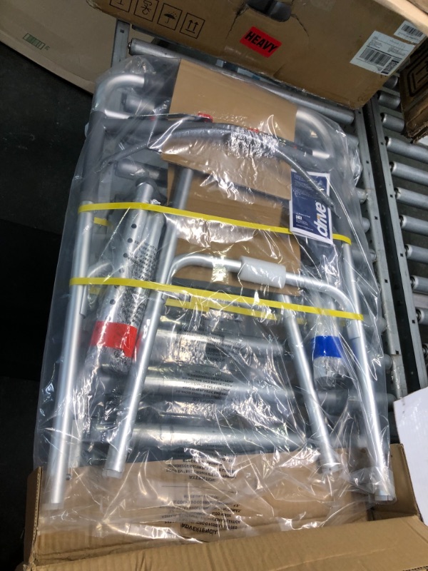 Photo 1 of Drive Medical 10210-1 Deluxe 2-Button Folding Walker with Wheels