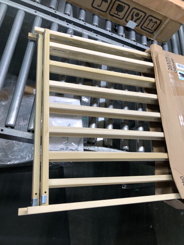 Photo 1 of Toddleroo by North States 103" Wide Extra Wide Swing Baby Gate, Made in USA: Oversized Spaces. No Threshold. One Hand Operation. Hardware Mount. Fits 60"- 103" Wide (27" Tall, Sustainable Hardwood)