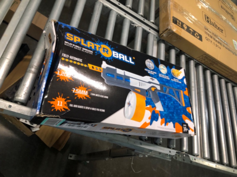 Photo 3 of SplatRball SRB1200 Full Auto Rechargeable Battery Powered Water Bead Gel Ball Blaster Kit & 20K Orange Ammo. Certified, Compatible with The SRB1200, SRB400-SUB, and SRB400